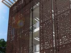 Curved Perforated Metal Panel